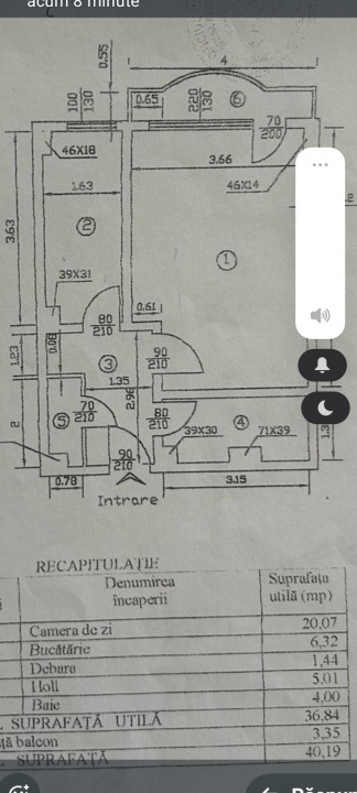 Garsonieră tip studio de vânzare, Preț: 72.000 E – Sos. Viilor, Nasaud, Sector 5