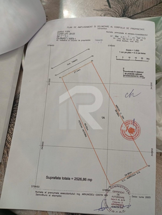 Teren intravilan mixt Buftea – spre Corbeanca | 1.250 mp | Ideal investiție